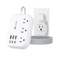 thumbnail image 1 of Travel Power Strip Beeiker PD45W USB-C con 6 puertos USB y 3 enchufes, 1 of 9