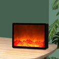 thumbnail image 4 of Portable LED Fireplace Lantern Flamless Log Fire Effect Lamp Lamp LED Fireplace Lantern for Home Garden Rectangle, 4 of 8