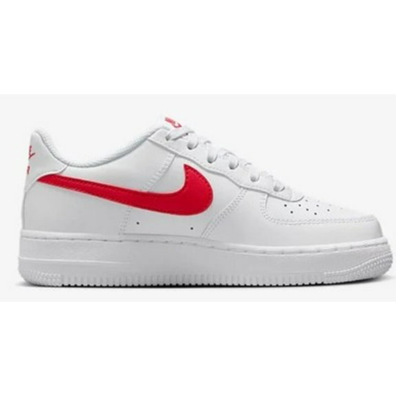 Big Kid's Nike Air Force 1 LV8 White/University Red (FV7020 101) - 4.5