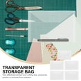 thumbnail image 6 of WRISTBIQUE 5Pcs Transparent Document Storage Pouch Stencil Bag Durable Bill and Card Holder, 6 of 7