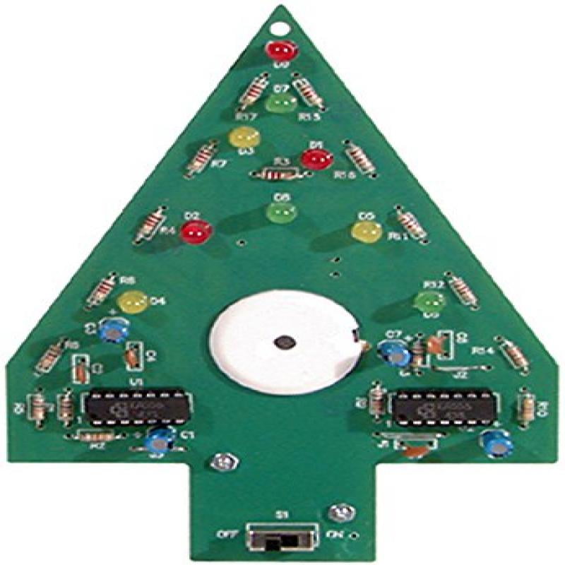 Elenco Christmas Tree Soldering Kit with Iron and Solder