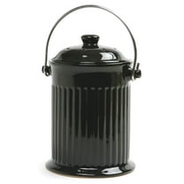 Norpro 1 Gal. Ceramic Kitchen Composter - Black