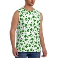 thumbnail image 2 of Daiia St Patrick's Day4 Printed Men's Tank Tops,Casual Soft Sleeveless Gym Muscle Shirts Bodybuilding Tee-Small, 2 of 8