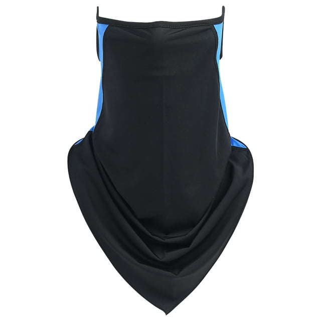 ziyahi Outdoor Riding Hanging Ear Scarf Multifunction Elastic Breathable Cycling Neck Guard Dust Mask Face Cover colorful blue Fit head circumference: 54-58cm