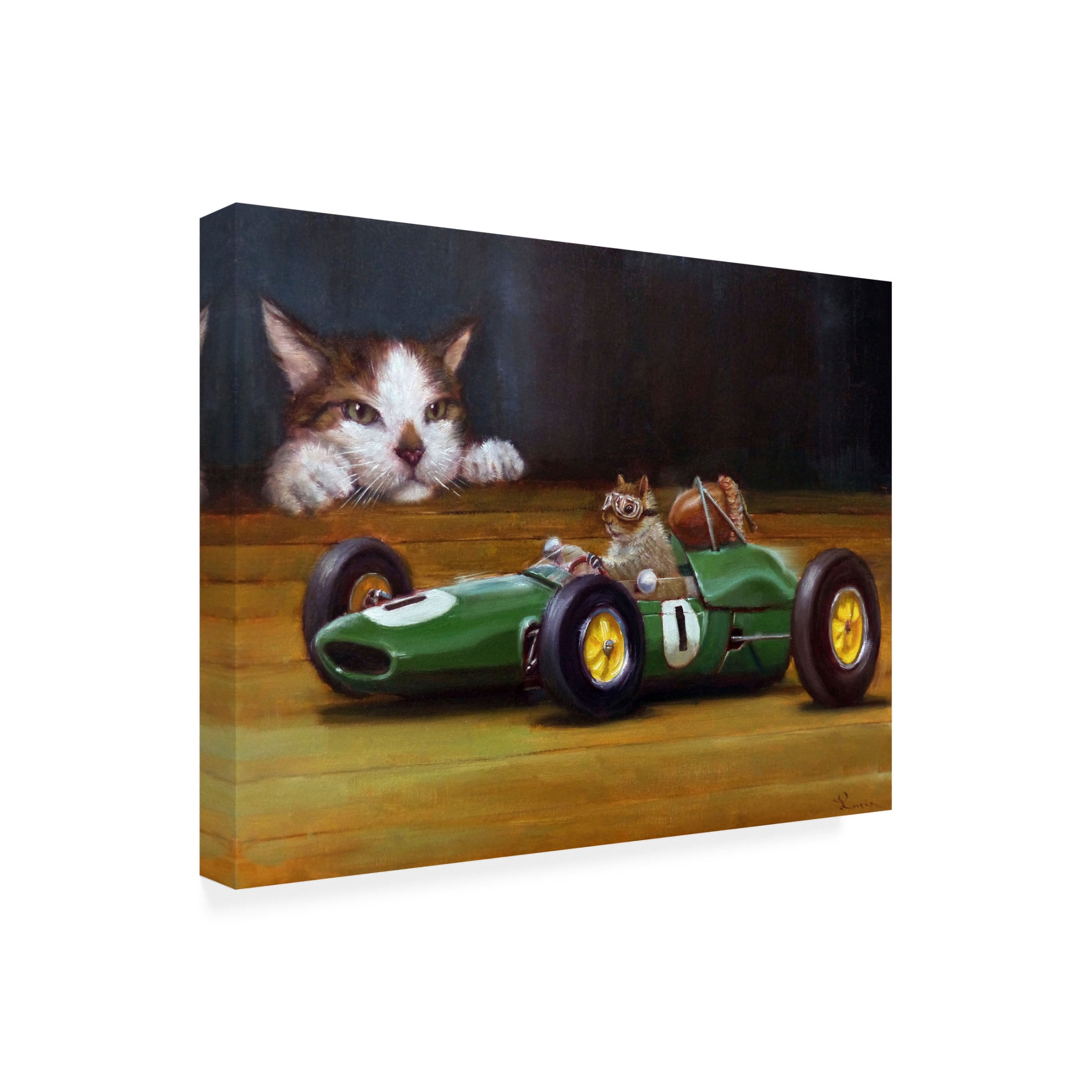 Canvas Wall Art - Lucia Heffernan 'Car Nuts' Wall Art for Living Room, Bedroom, or Office Décor by Trademark Fine Art - 19 x 14 Inches