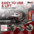thumbnail image 4 of Venom SportBike Motorcycle Stand Lift, Rear Wheel Swingarm Paddle Stand, 850lbs Capacity Universal Paddock Lift Jack Stand, L Adapter, Compatible With Most Yamaha Honda Kawasaki Suzuki BMW Motorcycles, 4 of 9