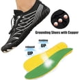 thumbnail image 4 of Grounding Shoes with Copper for Women Men, Hike Grounded Barefoot Footwear Shoes for Womens Mens Soft Comfortable, 4 of 13