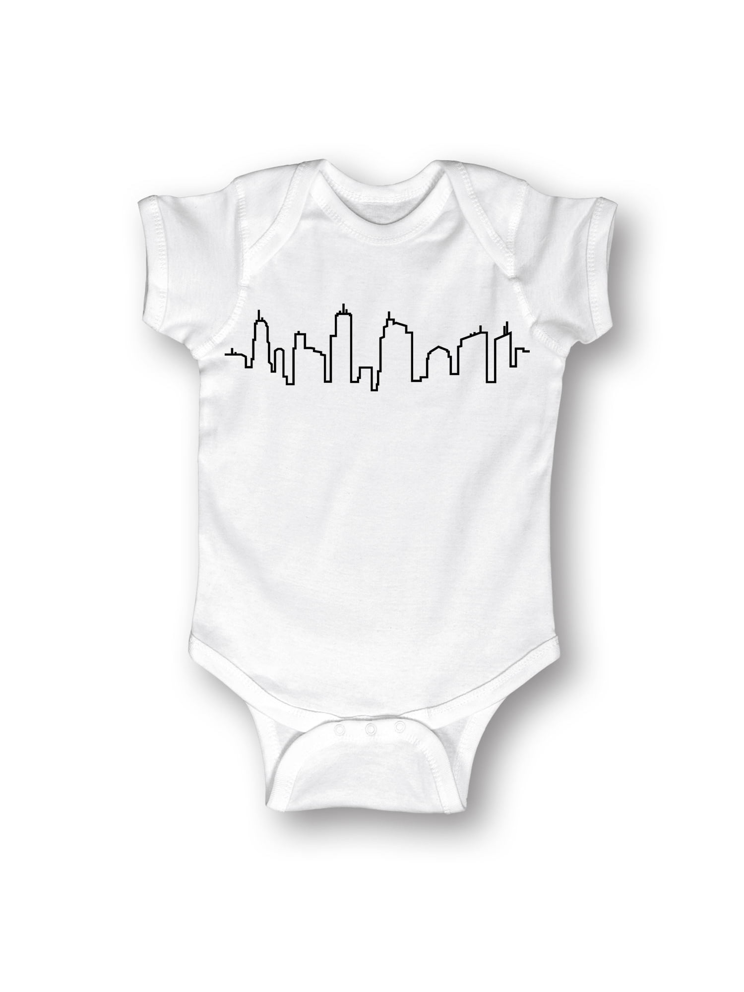 City Skyline Simple Design Nyc Seattle Chicago La Fashion Baby Baby One Piece Walmart Com