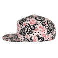 thumbnail image 3 of Daiia Black Snake print Flat Bill Hats Flat Brim Trucker Cap Baseball Cap Adjustable Classic Low Profile Hat Unconstructed Plain Cap, 3 of 9