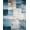 Blue Gray Gold, Pattern 5, variant on ODIKA 8'x10' Washable Area Rug Abstract Brushstroke Interlocking Contemporary Farmhouse Lightweight for King Size Bedroom Under Bed, Master Suite, Non-Shedding, Easy Care
