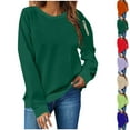 thumbnail image 2 of ShiShine Crewneck Sweatshirt for Women Long Sleeve Pullover Tops Drop Shoulder Sweatshirts, 2 of 5