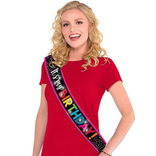 LightUp Multicolor Birthday Sash