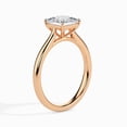 thumbnail image 4 of 2.00 Ct Princess Cut Moissanite Diamond Luxurious Solitaire Ring for Anniversary in 14K Rose Gold Size 4.5 (D/VVS1) by Diamond-Capitals, 4 of 7