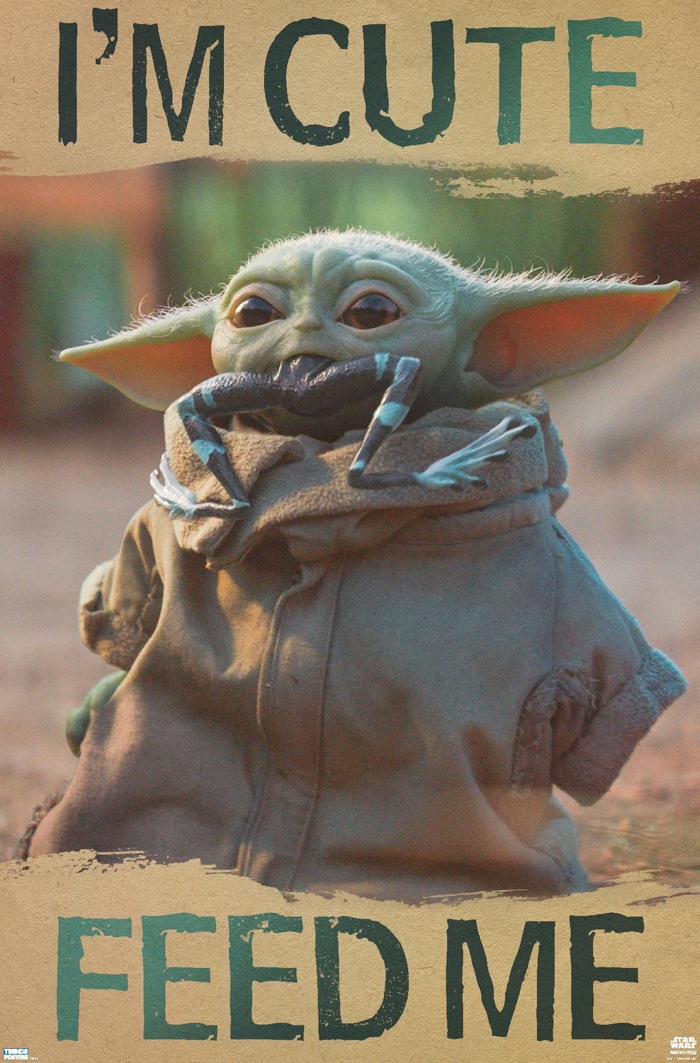 Star Wars: The Mandalorian - Feed Me Wall Poster, 22.375" x 34"