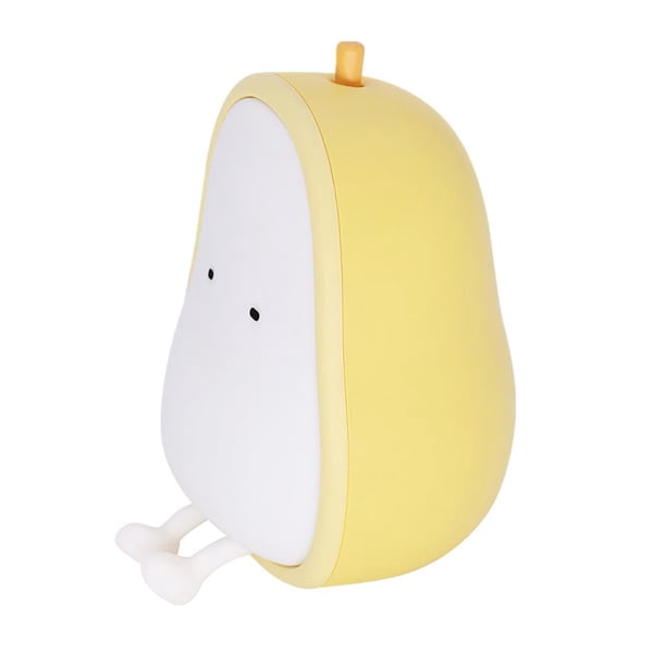 Lámpara De Noche De Fruta De Pera De Dibujos Animados Amarillo Cálido/Blanco Cálido 2200-3100K Luz De Noche De Silicona Ajustable Lámpara De Noche De Chico Encantador Juguete Sweethay HA015250-00