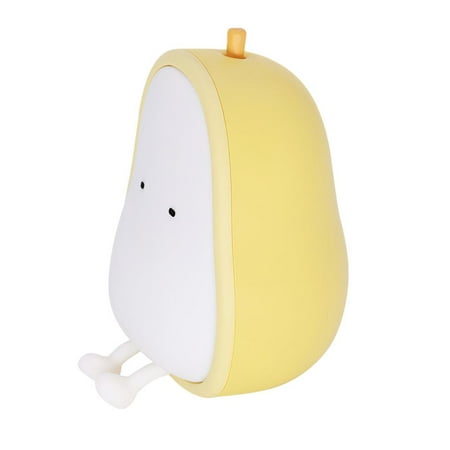 

Redempion Cartoon Pear Fruit Night Lamp Warm Yellow/Warm White 2200-3100K Adjustable Silicone Night Light Lovely Kid Bedside Lamp Toy