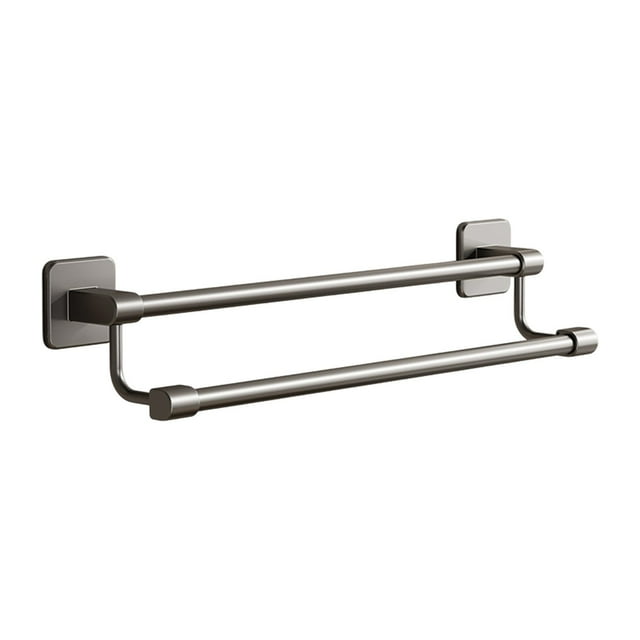 Bathroom Towel Rack Punch Free Bathroom Storage Rack Patch Towel Rack Wall Mounted Double Pole Space Towel Rack