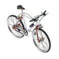 thumbnail image 5 of 1/10 Scale Simulated Alloy Racing Bike Bicycle Model Home Decor Red White A, 5 of 5