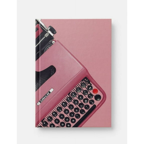 Olivetti Pink Midsized Blank Notebook (Hardcover)