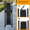 thumbnail image 5 of Expandable Barricade Gate,82" Metal Safety Barrier Gate with Casters,Accordion Garden Yard Outdoor Indoor Fence Folding Security Dog Gates Wall Mount,Black, 5 of 7