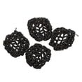 thumbnail image 1 of Hotel Waitress Elastic Nylon Black Snood Net Ballet Bun Hair Covers Ornament 4 Pcs, 1 of 5