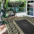 HUGEAR 6'x9' Reversible Outdoor Rug, Large Indoor Patio Area Rug