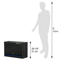 thumbnail image 3 of Montezuma Steel Garage Tool Storage System 30.5 x 12" Locking Single Door Wall Cabinet, Black, 3 of 12