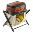 thumbnail image 2 of Pemberly Row Luggage Rack with Fabric Basket in Espresso, 2 of 3
