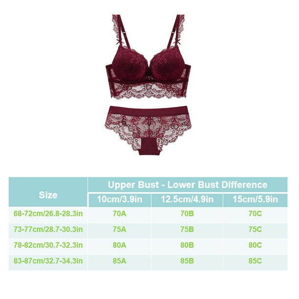 Buy Women Push Up Bra And Panty Set Girl Floral Lace Underwear Set  Underwire Brassiere - Sports Bra Black at Best Price in Bangladesh