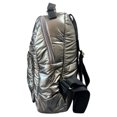 thumbnail image 4 of Mochila casual marca Luxo Brand modelo UNIBELLA de nylon sintética satinado acolchada color dorado, 4 of 5
