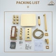 thumbnail image 4 of CASAINC Luxury Thermostatic 2-Spray Patterns 12 in. Flush Wall Mount Rainfall Dual Shower Heads with 6-Jets in Brushed Gold, 4 of 10