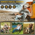 thumbnail image 5 of PNKKODW XL Oversized Heated Rocking Camping Chair,3 Heat Levels Heated,Cup Holder, 600D Oxford,for Winter Outdoor,Beige,(NO BATTERY), 5 of 8