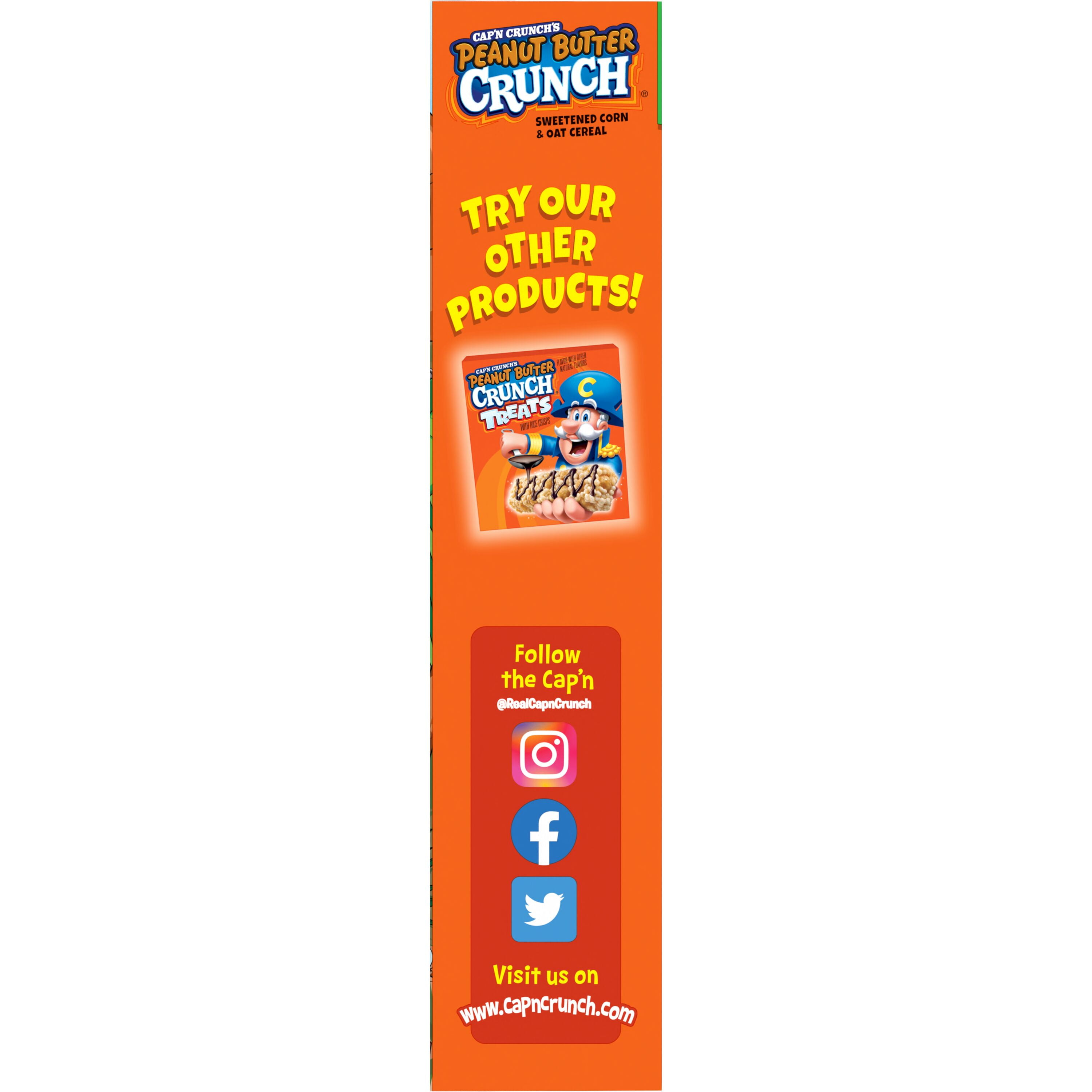 (8 pack) Cap'n Crunch's Peanut Butter Crunchy Cereal, Family Size (18.8 oz)