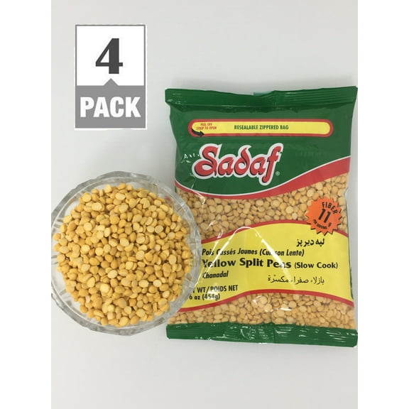 yellow split peas slow cook 16 oz. 454 g PACK OF 4