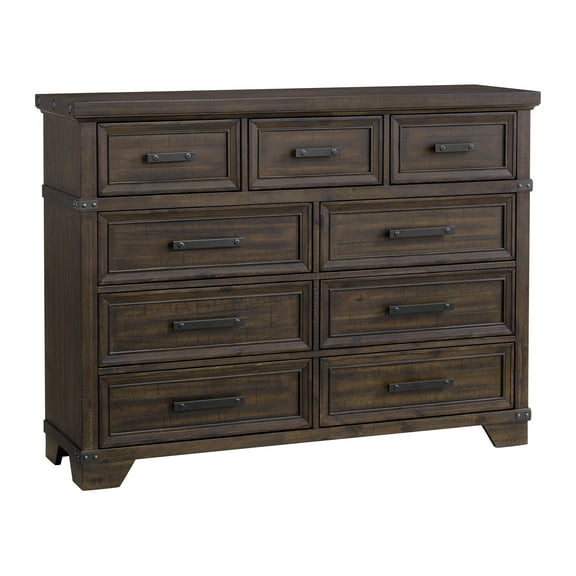 Picket House Furnishings Canyon Ridge 9-Drawer Dresser in Charcoal