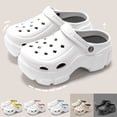 thumbnail image 4 of Yuanlong Women's Sandals Platform EVA Clogs Adjustable Back Strap Slip On Non Slip Beach Casual Walking Comfy Versatile Sandals, 4 of 9