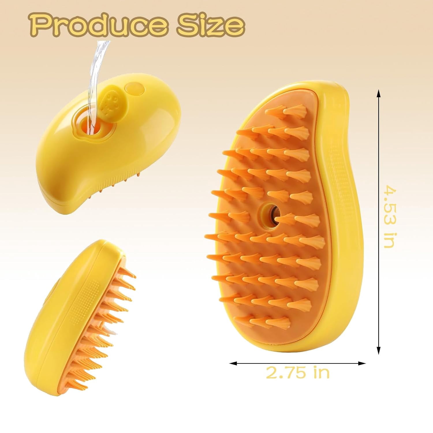 Cat Steam Brush, Steamy Cat Brush - 3 in1 Cat Steamy Brush, Cat Brush for Massage, Steam Brush for Cats, Cat Brush with Steam, Cat Brush Steamer for Removing Tangled, Cat Steam Brush for Cat