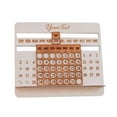 thumbnail image 2 of Dserhfy 2025 Perpetual Calendar Wooden Desktop Calendar 12 Months Desk Slider Calendar for Home Office School Decor, 2 of 8