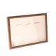 thumbnail image 5 of Marco de fotos coleccionable con caja de sombra para guardar medallas, de madera, elegante y decorativo. Color Nogal A4, 5 of 9