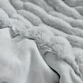 thumbnail image 3 of The Mood Ruched FauxFur Throw Arctic Gray, 3 of 5