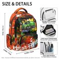 thumbnail image 5 of CHAQLIN Sports Car Graffiti Print Breathable Backpack with Large Capacity Lightweight School Bag, Front Pocket 17 Inch Elementary Bookbag for Elementary School Travel, 5 of 9