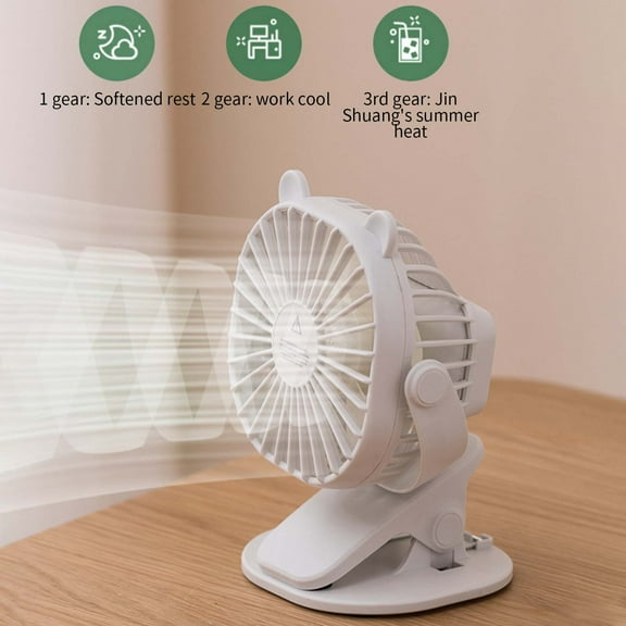AZXY Desk Fan,Small Fans for Desk,Desktop Fan,Table Fans for Home,Clip Fans,Small Quiet Personal Tabletop Fans for Bedroom