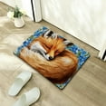 thumbnail image 5 of ZFLMY Fox Flowers Diatom Mud Bath Mat Quick Drying & Absorbent Rubber Backing Easy Storage Super Absorption 24x16in, 5 of 5