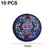 thumbnail image 2 of Posavasos para bebidas, posavasos de tela floral étnica vintage, posavasos para bares, posavasos para amigos Ormromra CPB-DE-WX779-5, 2 of 5