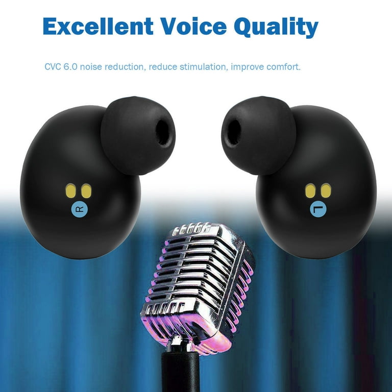 Bluetooth Headset Wireless Earpiece Bluetooth 5.0 for Cell Phones In Ear Hands Free Earbuds Headphone with Mic Noise Cancelling for Driving