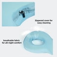 thumbnail image 6 of Dual Ear Relief Zone Contour Pillow, Ice Silk Satin Cervical Memory Foam Pillow for Sleeping, Ergonomic Neck Support for Side, Back & Stomach Sleepers, 6 of 6
