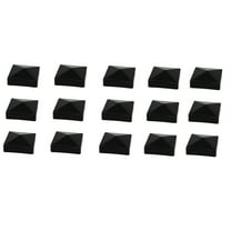 4X4 (True) (100mm) Fence Post Plastic Pyramid Post Cap For A Post Black - 15 Pack