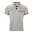 thumbnail image 5 of FNFYFH Mens Henley Shirts Short Sleeve Casual Summer Basic T Shirts Button Down Golf Shirts Tops, 5 of 5