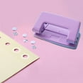 thumbnail image 4 of Dosaele Double Hole Punch  Hole Puncher for Crafts  6mm Hole Spacing 2 Hole Paper Puncher  Multicolor Options Desktop Paper Punching Tool  Paper Puncher Tools for 1mm Thick Paper, 4 of 6