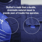 SkyRest® Inflatable Head Neck Rest Travel Pillow- Portable Made of PVC Material